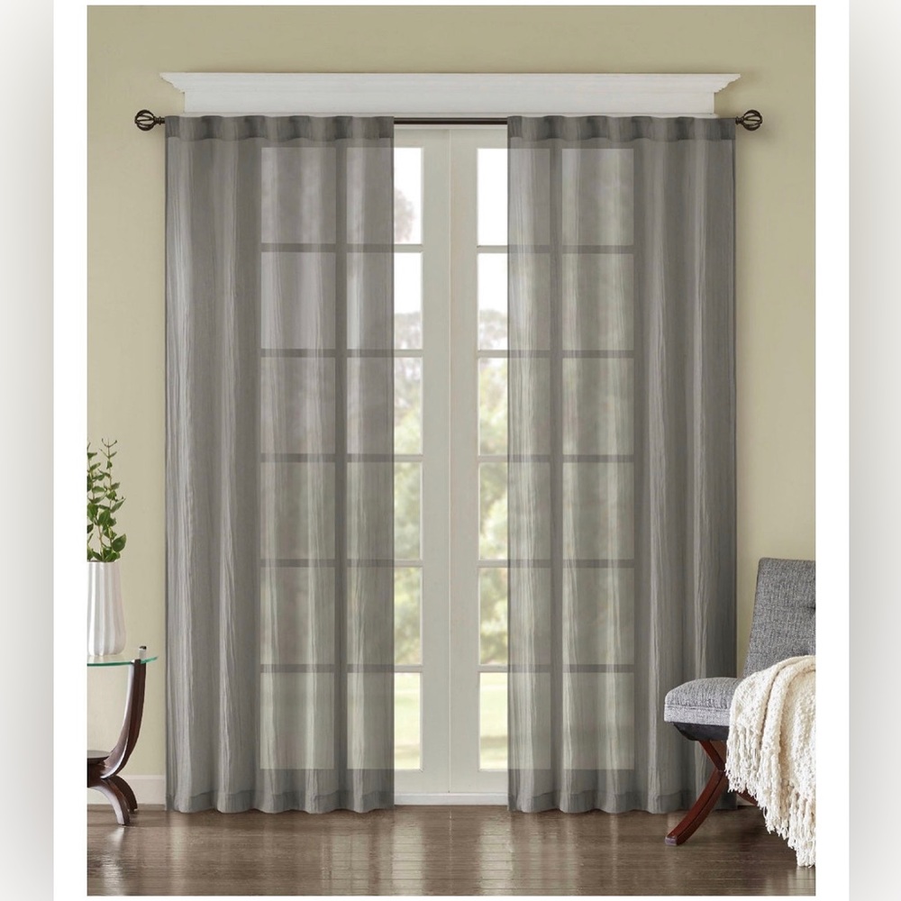 Madison Park Harper Crushed Velvet Window Panel, 42" x  84"